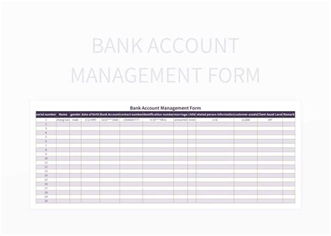 Account Management in Excel 的图像结果