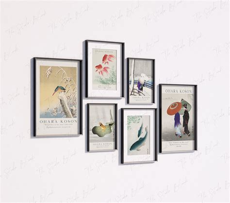 Buy 6 Black Frames Gallery Wall Mockup, Set of 6 Interior Mockup ...