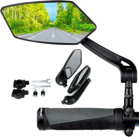 YELINTIAN 1Pair Bike Mirror NEW Handlebar Bicycle Mirror, 360 ...