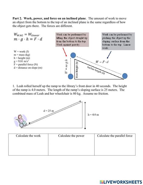 Image result for TPT Work and Power Worksheet