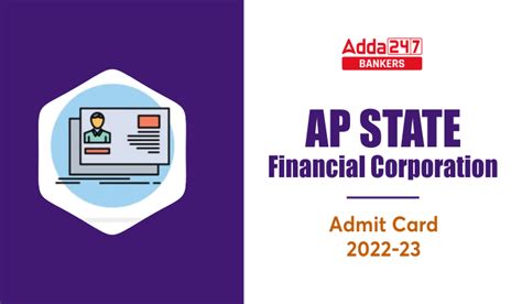 AP State Financial Corporation Admit Card 2023, Check Link