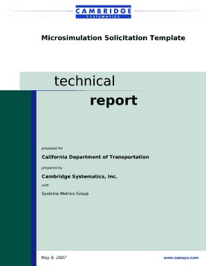 Microsimulation Solicitation Template Doc Template | pdfFiller