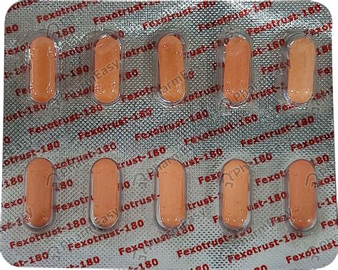 Fexotrust 180 MG Tablet (10): Uses, Side Effects, Price & Dosage ...