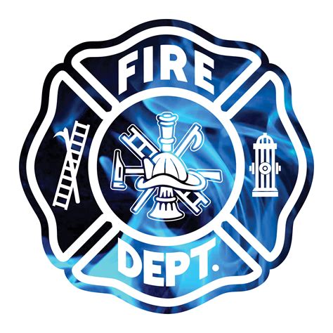 Fire Chief Maltese Cross Firefighter Stickers 100 Fire Department