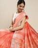 Buy Peach Sarees for Women by SWATIKA Online | Ajio.com