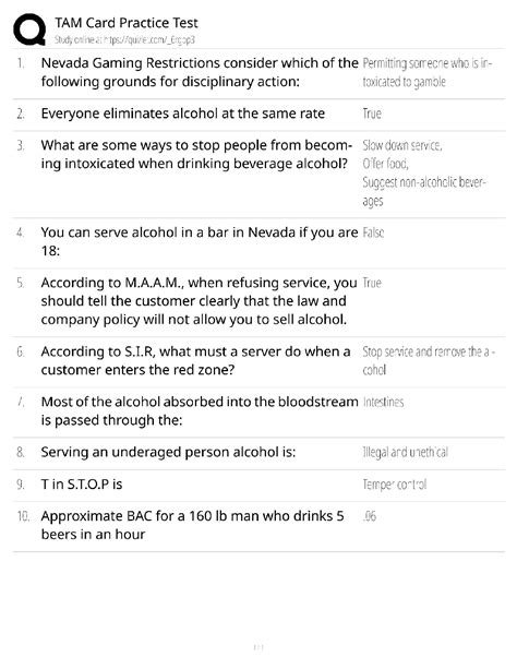 TAM Card Nevada Practice Test Bank 2025/2026: Complete Questions and ...