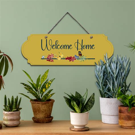 Welcome Home Wooden Wall Art Wood Print – Chalk My Theme
