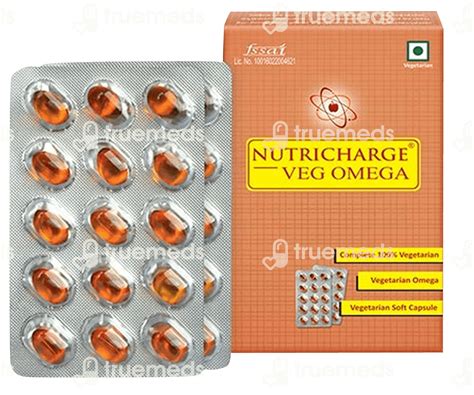 Nutricharge Veg Omega Softgel Capsule 30 - Uses, Side Effects, Dosage ...