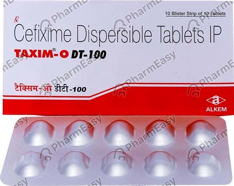 Taxim O Dt 100 MG Tablet (10): Uses, Side Effects, Price & Dosage ...