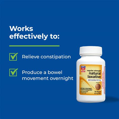 Buy Rite Aid Vegetable Laxative Senna Tablets, 8.6 mg - 100 Count ...