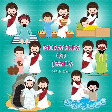 Buy Miracles of Jesus Clipart Jesus Miracles Christianity Jesus Online ...
