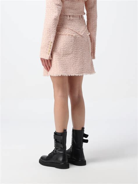 Balmain Outlet: Skirt woman - Pink | Balmain skirt CF1LA375XF91 online ...
