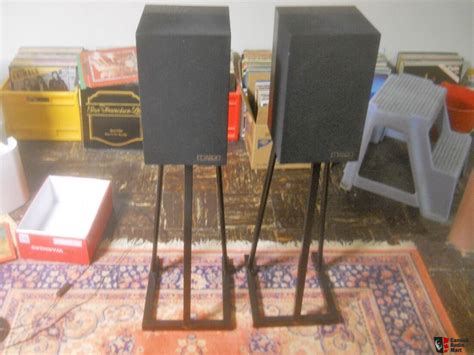 Mission Model 70MK11 Monitor Speakers on Vintage 24" Target Speaker ...