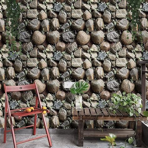 Wall Stickers Wallpaper Kitchen Granite (60 x 200 cm) Rustic Modern ...