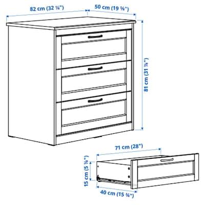 SONGESAND bedroom furniture, set of 5, white, 180x200 cm (707/8x783/4 ...
