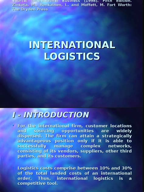 Image result for Example of International Logistics