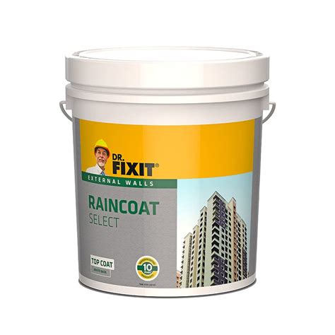 Dr. Fixit Raincoat Select White, External wall waterproofing, Coating ...