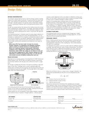 Fillable Online GROOVED PIPING SySTEM ? DESIGN DATA 26.01 - Victaulic ...