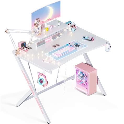 Gaming Desk 40" with Monitor Shelf Gaming Table Home Computer Desk with ...