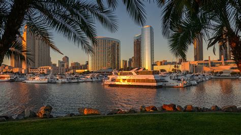Wallpaper San Diego USA Grass Marinas Houses Cities 1920x1080