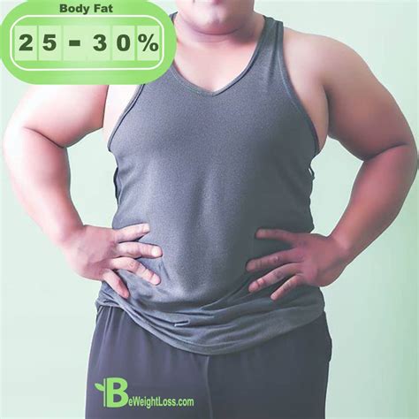 25 To 30 Percent Body Fat For Men