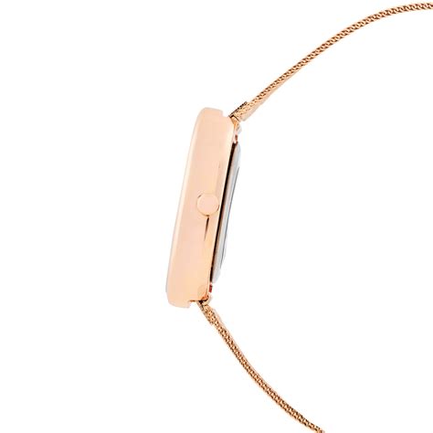 Shop Online Enola Rose Gold Watch With Rose Gold Dial And A Mesh Strap ...