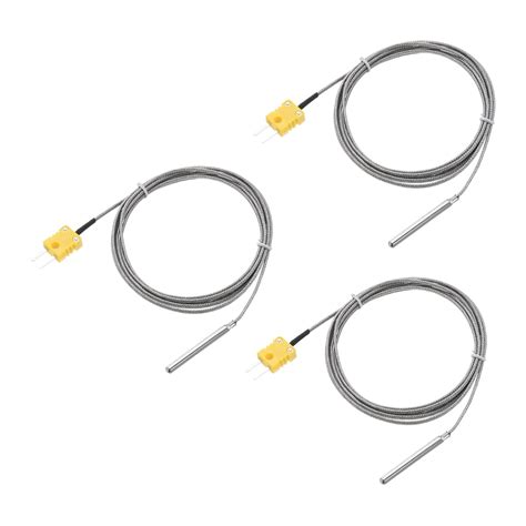MECCANIXITY 3pcs K Type Thermocouple with Plug, Meter Temperature ...