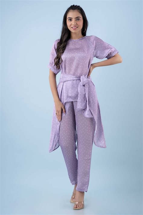 Buy Bandhani Print Satin Georgette Coord Set | Kohsh