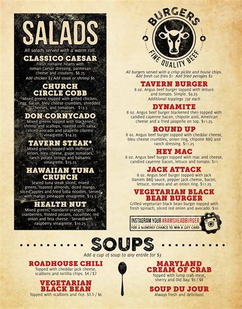 Menu at Rams Head Dockside pub & bar, Glen Burnie