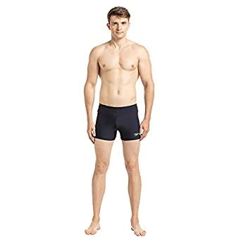 Speedo Men's Endurance Essential Houston Aquashort - True Navy & Green ...