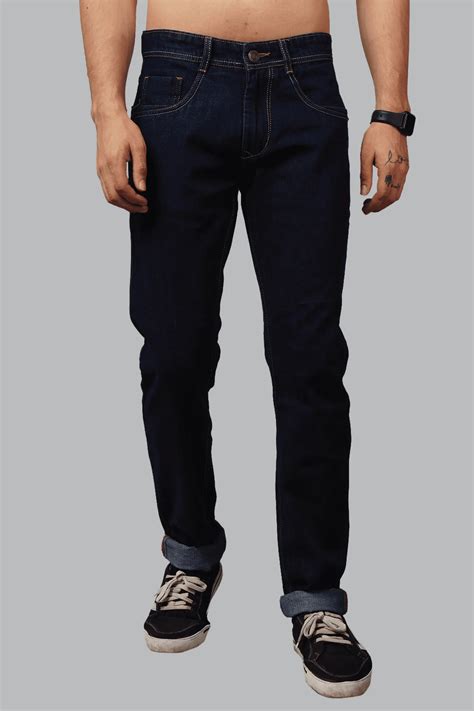 Slim Fit dark Blue Denim Jeans For Men - Peplos Jeans – Peplos Jeans