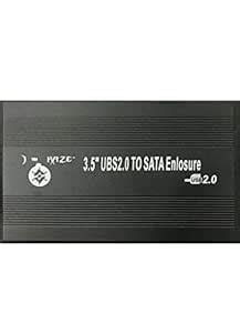 GANIX 3.5 inch SATA to USB 2.0 External Hard Drive Disk Case Enclosure ...