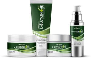 LA Organo L- Glutathione Cream, Serum, Face & Body Scrub, Gel for Skin ...