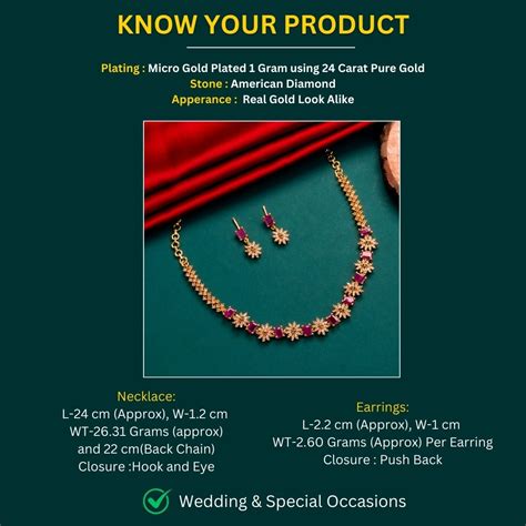 Guaranteed Micro Gold Plated Temple Necklace Set - Sasitrends