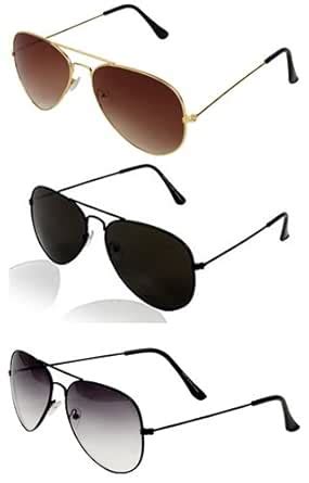 Buy Sheomy Stylish sunglasses for men latest 3 Combo Set Of 3 Aviators ...