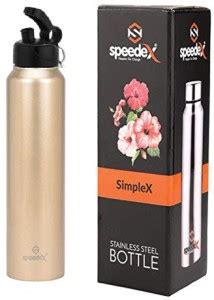 SPEEDEX Single Walled StainlessSteel Fridge Water Bottle with Sipper ...