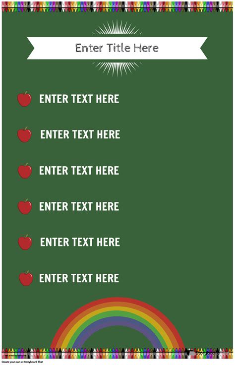 Classroom Rules Posters: Free Templates by Storyboard That