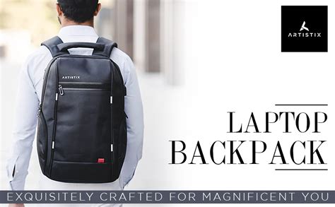 Artistix Onyx Anti Theft 15.6 inch Laptop cum Travel Backpack, Black ...