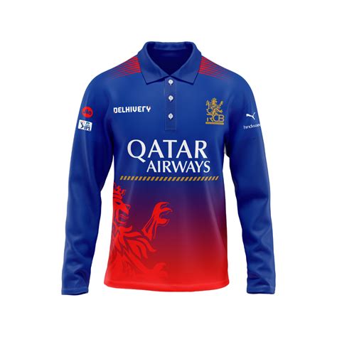 AB De Villiers RCB Full Sleeve Polo T Shirt RCBFSPT1 – Next Print