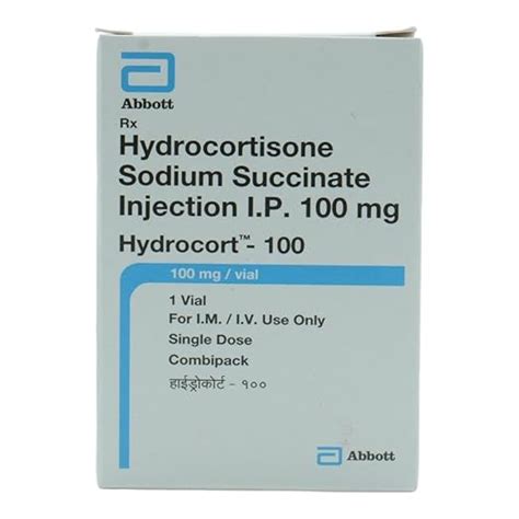 HYDROCORT 100MG - Vial of 1 Injection : Amazon.in: Health & Personal Care