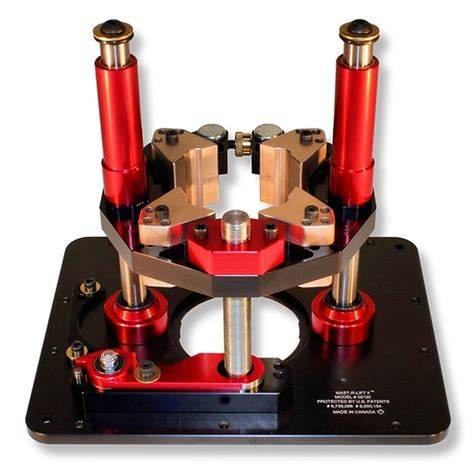 JessEm 02120 Mast-R-Lift II Router Lift with Top Plate and 10-Piece ...