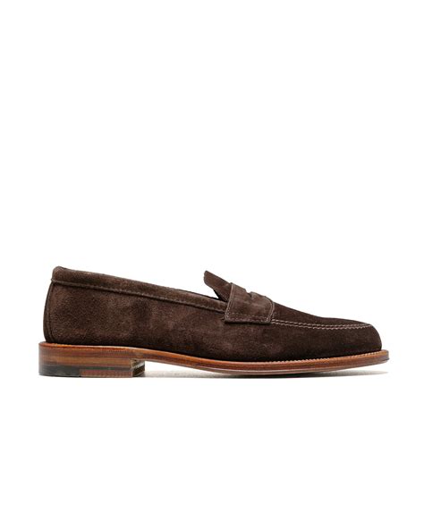 Alden Penny Loafer Dark Brown Suede 5738F – lost & found