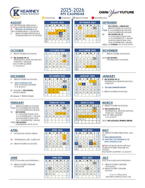 Kearney Public Schools NE Calendar 25-26 Revised [pdf] - EduCounty