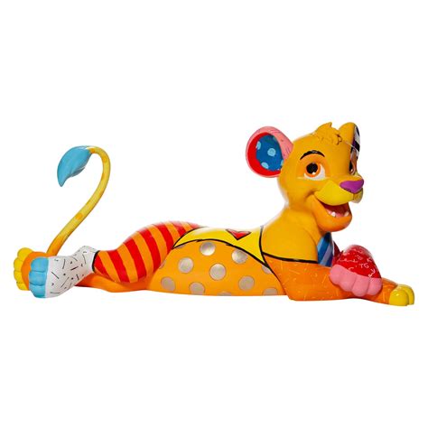 Enesco 6007099 Disney by Romero Britto The Lion King Simba Laying Down ...