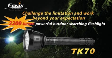 Fenix TK70 Flashlight - Best Thrower, Search Light, Spot Light - Fenix ...