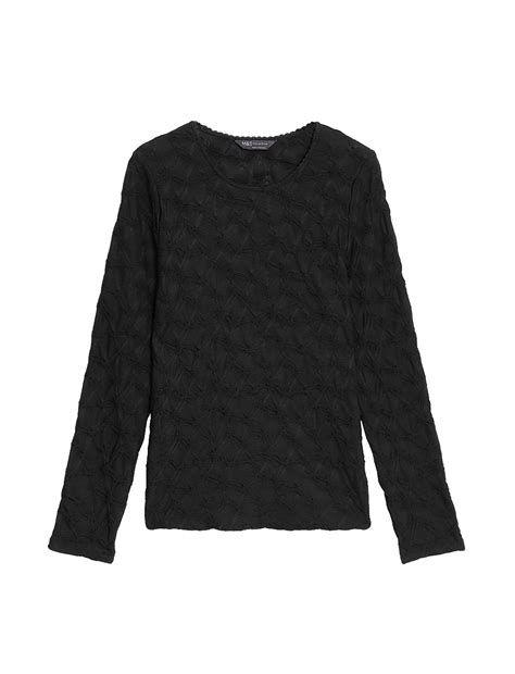Buy Jersey Textured Top at Marks & Spencer