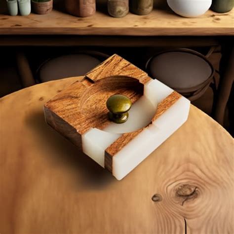 Buy Artemish Premium Acacia Wood & Epoxy Ash Tray – Elegant ...