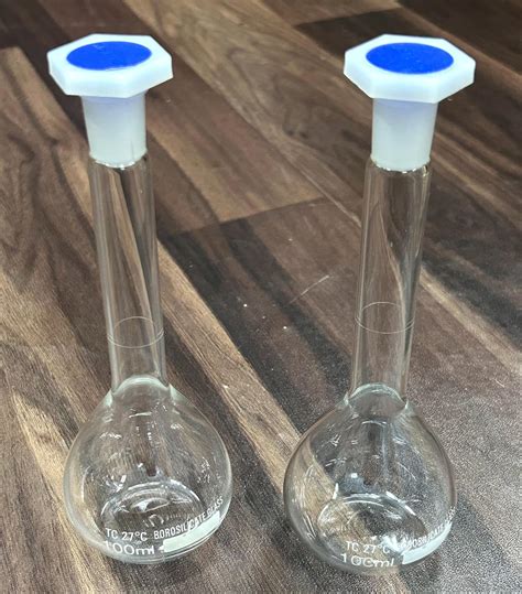 DT Science House Borosilicate glass volumetric measuring flask 100ml ...