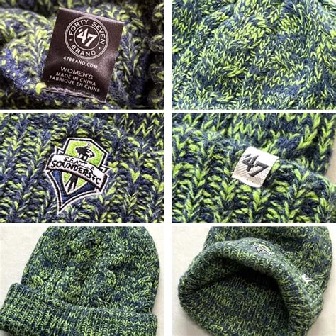 1点物 47サッカーSounders FCニット帽ニットキャップ/ビーニー古着メンズレディースOKアメカジ90sストリートスポーツ中古帽子 ...