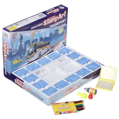 Buy Ratna's Educational Art & Craft Stamp Art Transport Big with 12 ...
